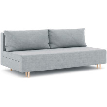 Диван прямой Милли-3 Дрим Light Grey без подлокотников