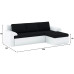 Диван угловой Кормак (Цезарь) Plush Black