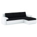 Диван угловой Кормак (Цезарь) Plush Black