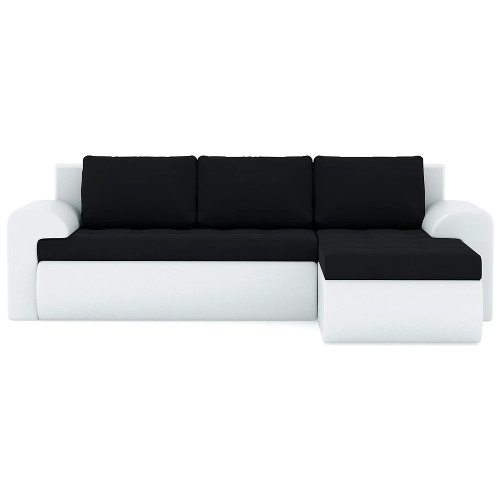 Диван угловой Кормак (Цезарь) Plush Black