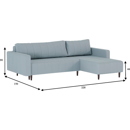 Диван угловой Мартиника Light Grey