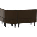 Кухонный уголок Лео Plush Brown