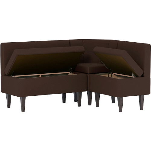 Кухонный уголок Лео Plush Brown