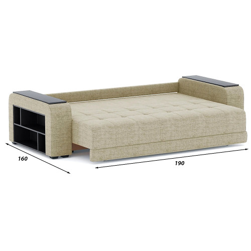 Диван прямой Дубай Light Сountry Дарк Beige
