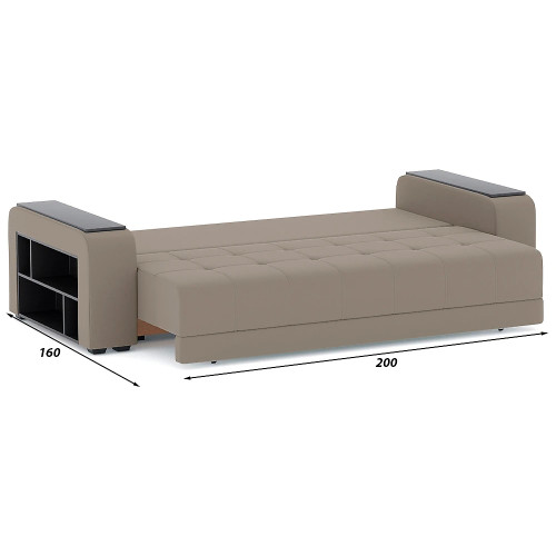 Диван прямой Дубай Plush Light Brown
