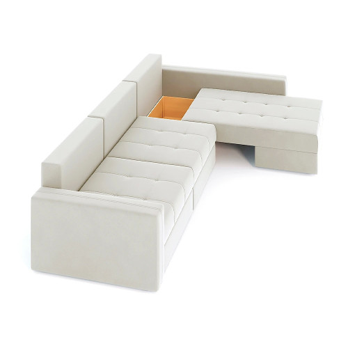 Диван угловой Брест-3 Plush Beige