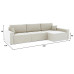 Диван угловой Брест-3 Plush Beige