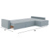 Диван угловой Брест-3 Plush Light Grey