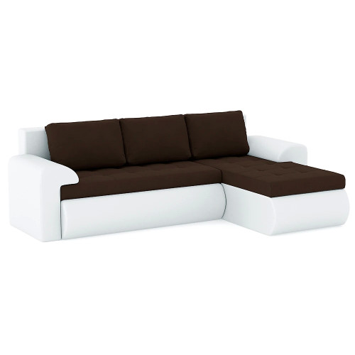 Диван угловой Кормак (Цезарь) Plush Brown