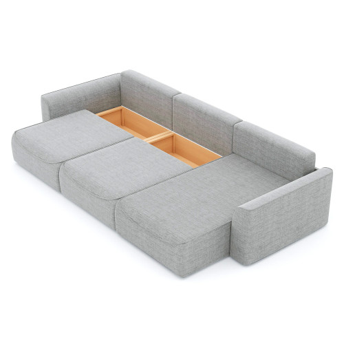 Диван угловой Рафаэль-3 Дрим Light Grey