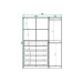 Гардеробная Пакс IKEA 5 ящиков 201