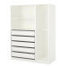 Гардеробная Пакс IKEA 5 ящиков 201