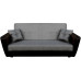 Диван прямой Амстердам Grey Black книжка