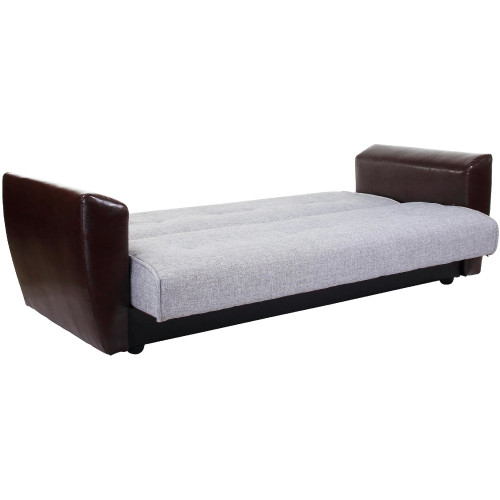Диван прямой Амстердам Grey Black книжка