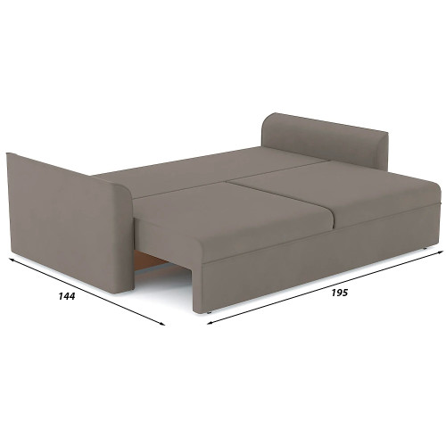 Диван прямой Эрдинг Plush Light Brown