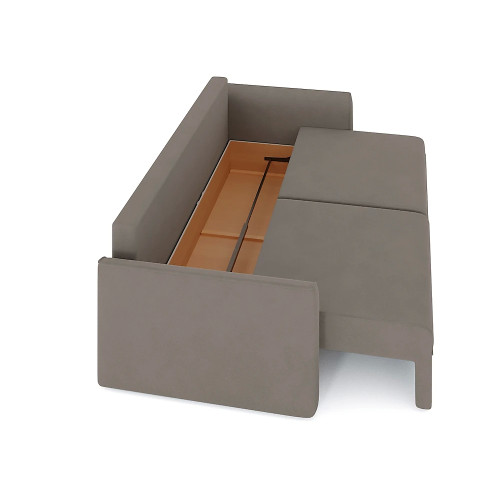 Диван прямой Эрдинг Plush Light Brown