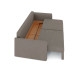 Диван прямой Эрдинг Plush Light Brown