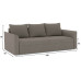 Диван прямой Эрдинг Plush Light Brown