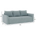 Диван прямой Эрдинг Plush Light Grey