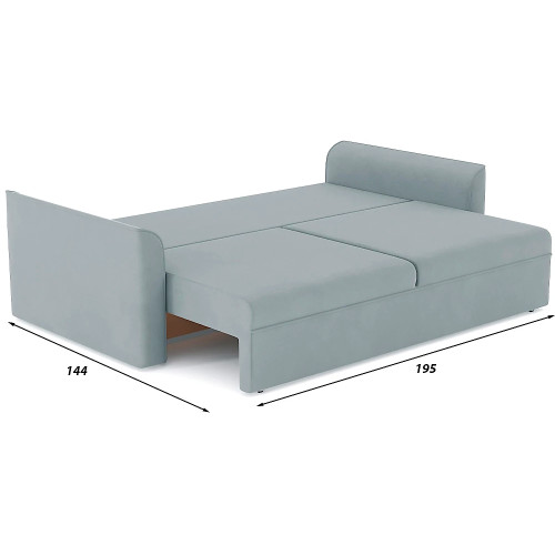 Диван прямой Эрдинг Plush Light Grey