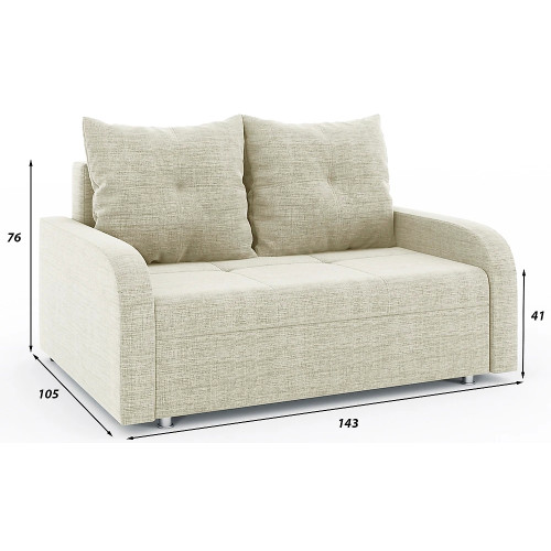 Диван прямой Мини Люкс Дрим Beige