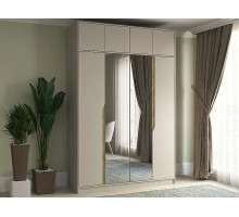 Шкаф Монс-4 М с антресолью и зеркалами Style-2