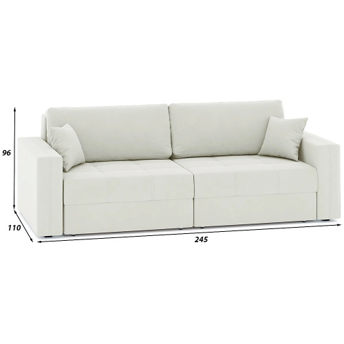 Диван прямой Брест Plush Beige