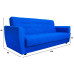 Диван прямой Лира Blue