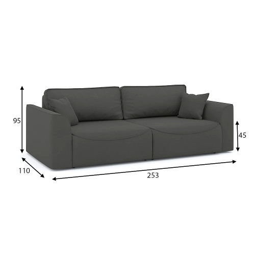 Диван прямой Рафаэль Plush Style 19