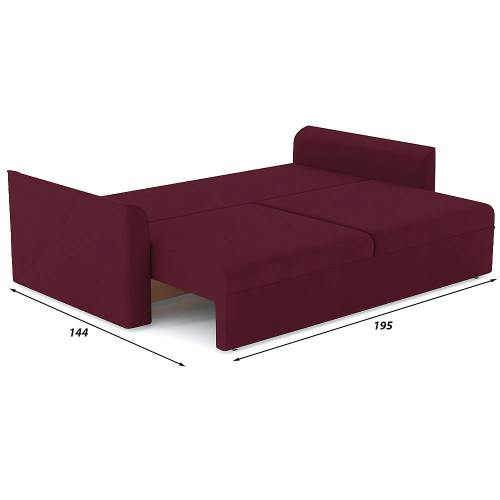 Диван прямой Эрдинг Plush Red