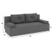 Диван прямой Лиссабон Plush Grey