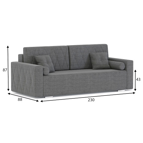 Диван прямой Милфорд Сountry Grey