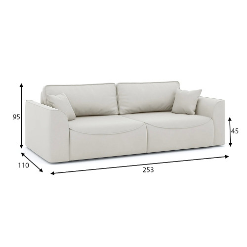 Диван прямой Рафаэль Plush Style 20