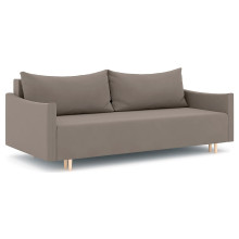 Диван прямой Смайл Light Brown с подлокотниками