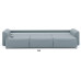 Диван угловой Рафаэль-3 Зара Light Grey
