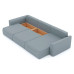 Диван угловой Рафаэль-3 Зара Light Grey