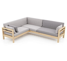 Диван угловой Домино Velvet сосна ash/grey