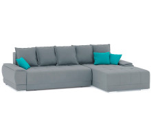 Диван угловой Nordviks (Модерн) Plush Light Grey - Blue