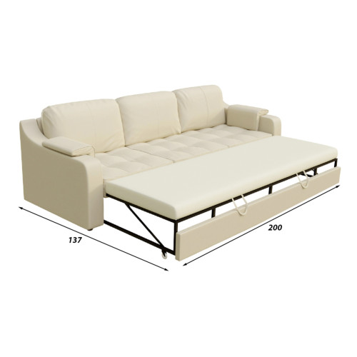 Диван Берета Beige кожаный