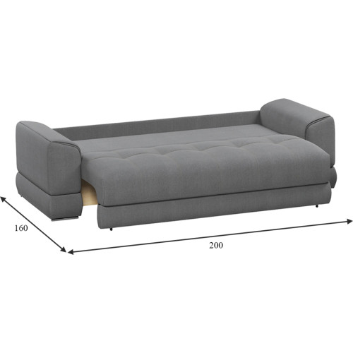 Диван прямой Стиль (Модерн, Nordkisa) Grey