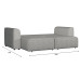 Диван Сиэтл Plush Grey
