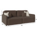 Диван Тоскана Plush Brown