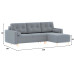 Диван угловой Белфаст Plush Light Grey