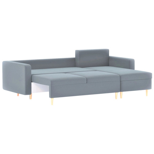 Диван угловой Белфаст Plush Light Grey