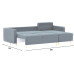 Диван угловой Белфаст Plush Light Grey