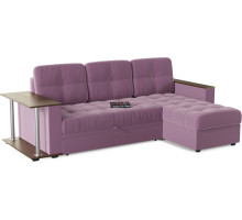 Диван Угловой Атланта Классик Purple со столом дельфин