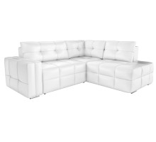 Диван угловой Леос Eco-leather White еврокнижка