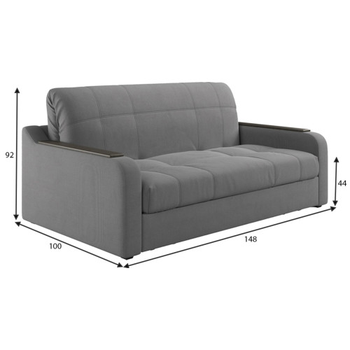 Диван Наполи Plush Grey