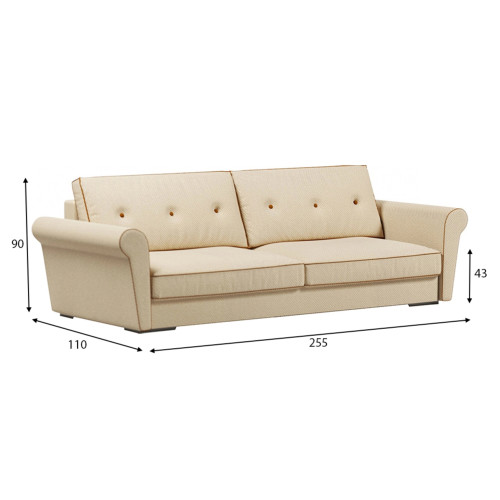 Диван прямой Челси Beige