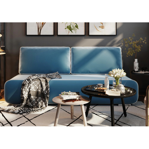 Диван прямой Лаки Plush Blue
